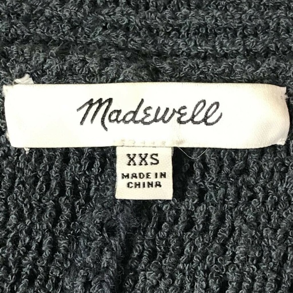 Madewell Open Front Cardigan Sweater Black Sz XXS - Picture 5 of 5